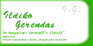 ildiko gerendas business card
